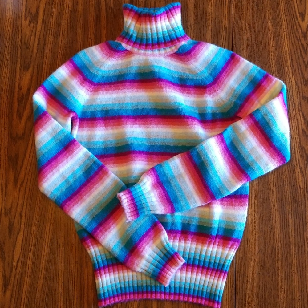 GAP Multi-color Turtleneck Sweater